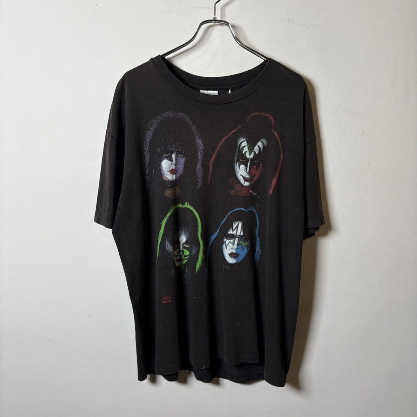 1990s Hanes "KISS" 4 Face Band T-Shirt