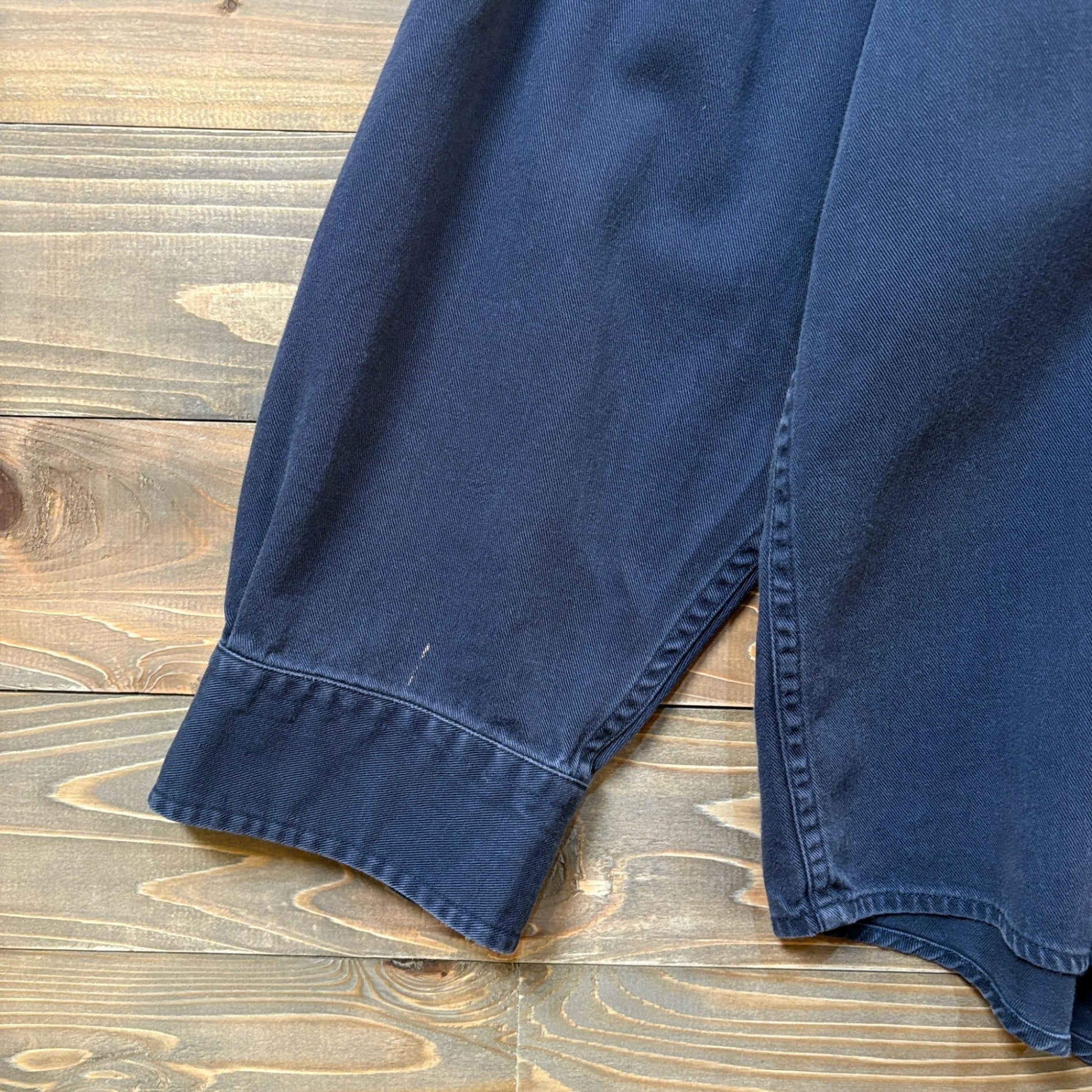 1990s Eddie Bauer "NAVY" B/D Shirt