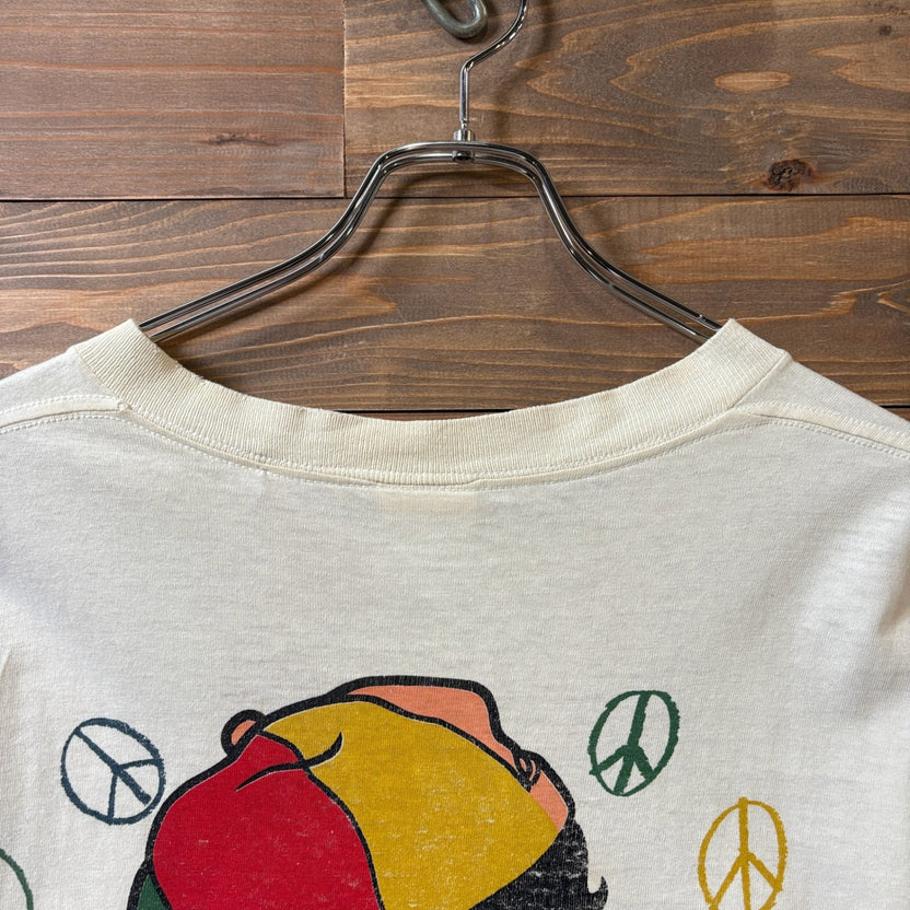 1990s Betty Boop Peace Mark All-Over Print T-Shirt