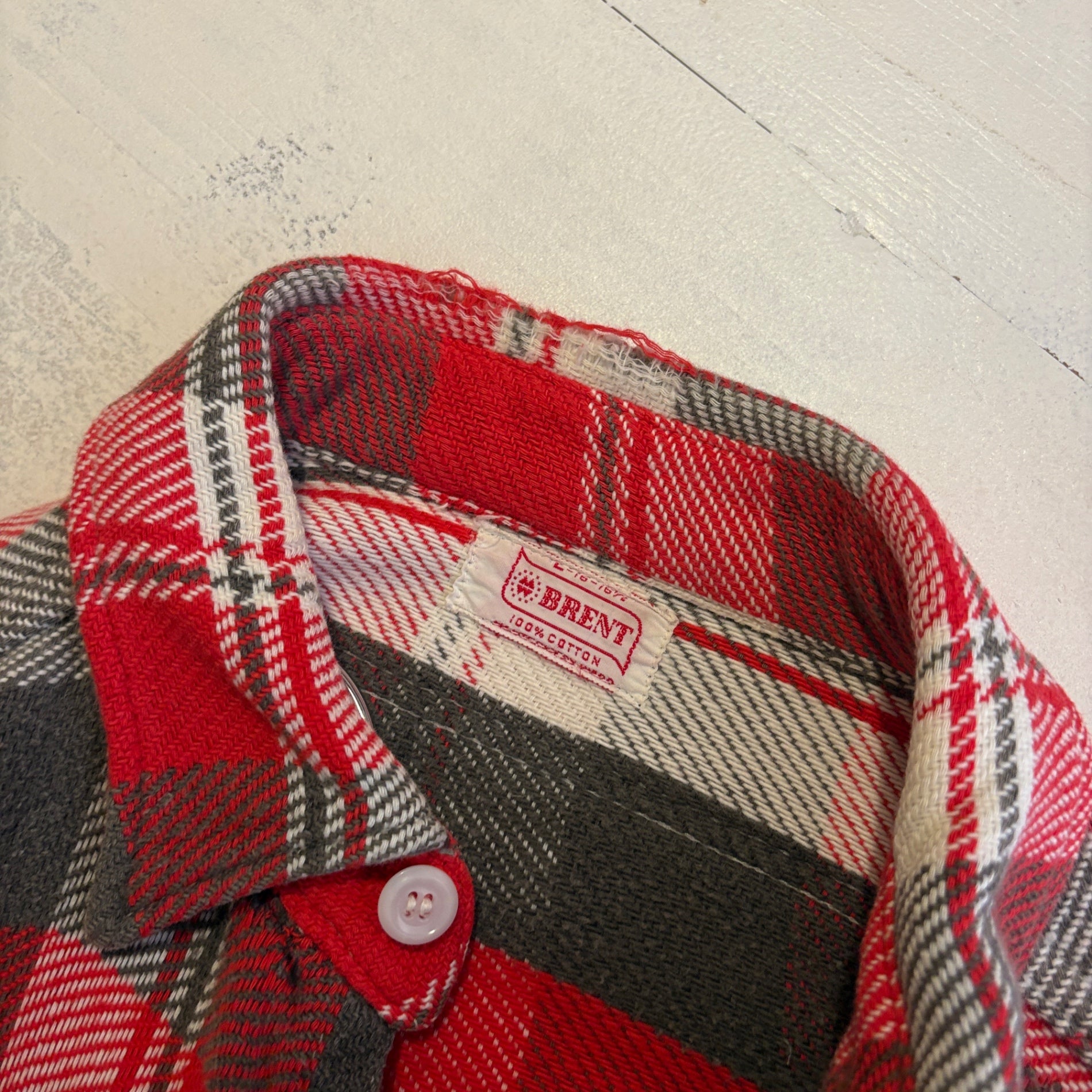 1950s Brent "With a Gusset" Heavy Flannel Shirt