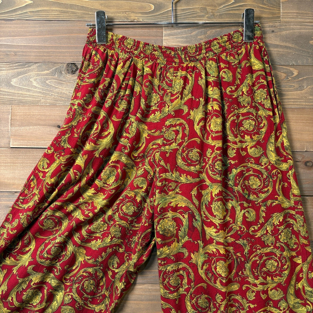1980s~1990s NATALIE "RAYON" Arabesque Pattern Easy Pant