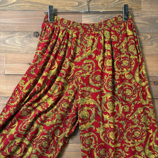 1980s~1990s NATALIE "RAYON" Arabesque Pattern Easy Pant