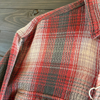 1990s RRL "Cotton Pile" Ombre Plaid Shirt
