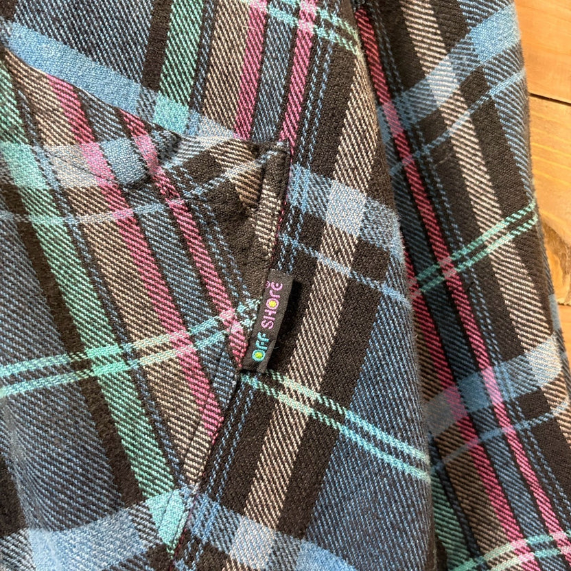 2000s OFF SHORE "Flannel Hoodie"