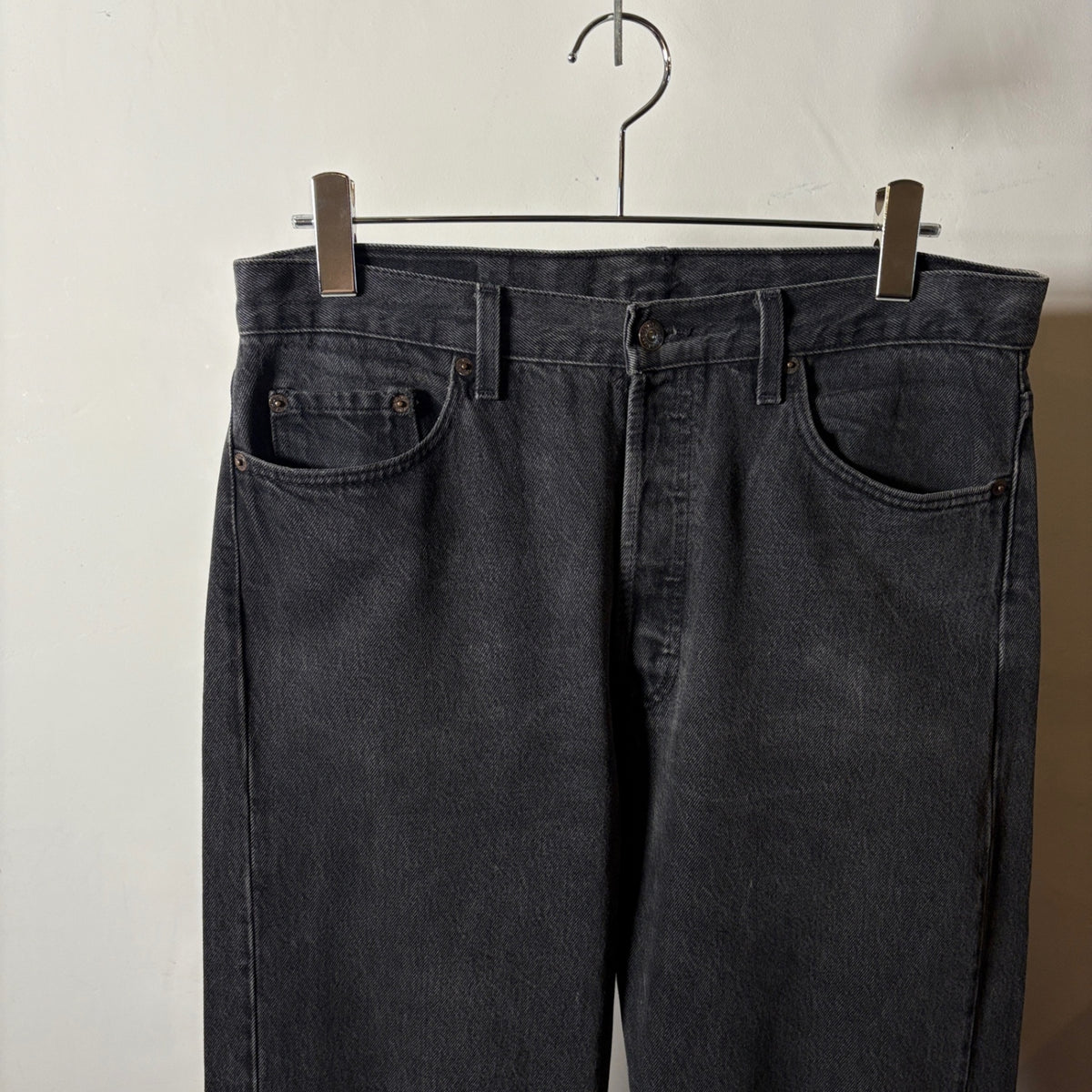 1990s Levi's 501 "Sulfur Black" Denim Pant
