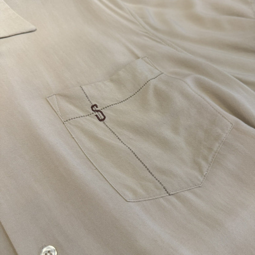 1990s STUSSY Rayon Short Sleeve Open Collar Shirt