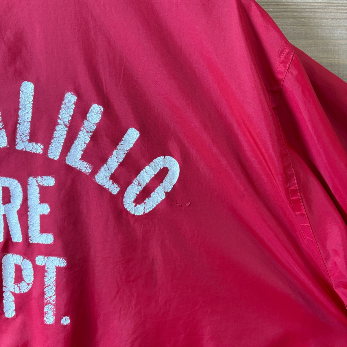 1970s~1980s Pla-Jac "BERNALILLO FIRE DEPT." Coach Jacket