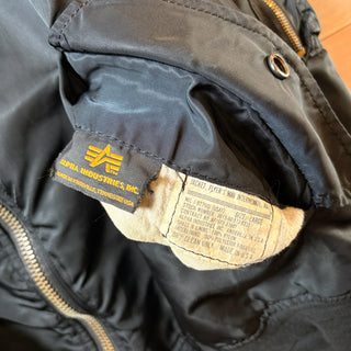 1990s Alpha Industries "Black" MA-1 Flight Jacket