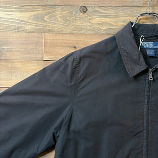 1990s~2000s Polo Ralph Lauren "Cotton Nylon" Black Drizzler Jacket