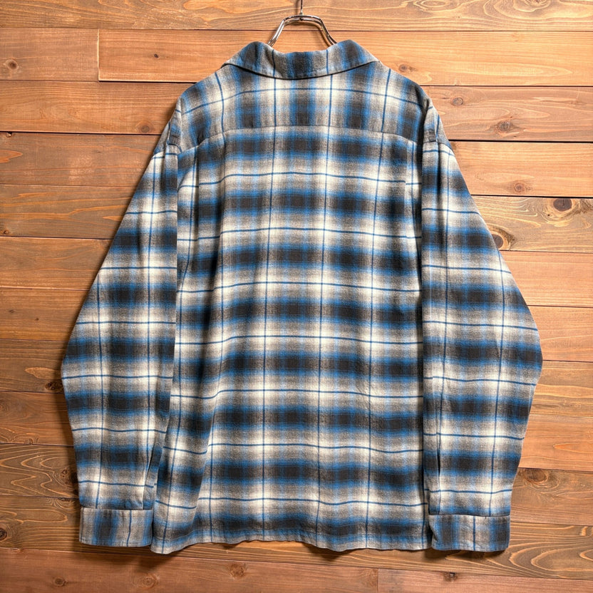 1990s Polo Sport ”Ombré Check” Open Collar Shirt