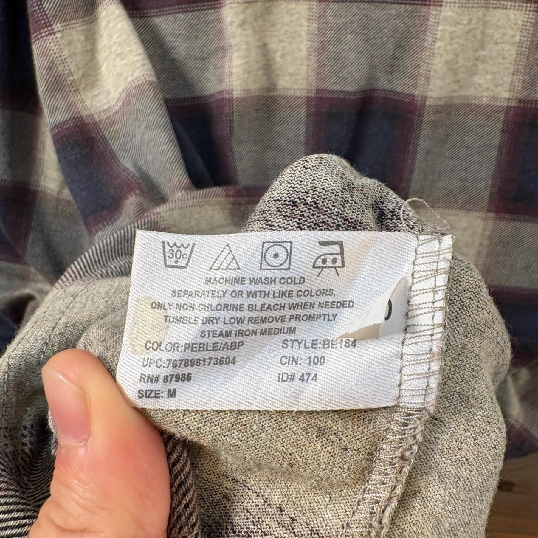 "BASIC EQUIPMENT" Ombre Check Polo Shirt