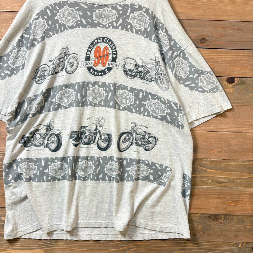 1990s Harley-Davidson "All-Over Pattern" T-Shirt