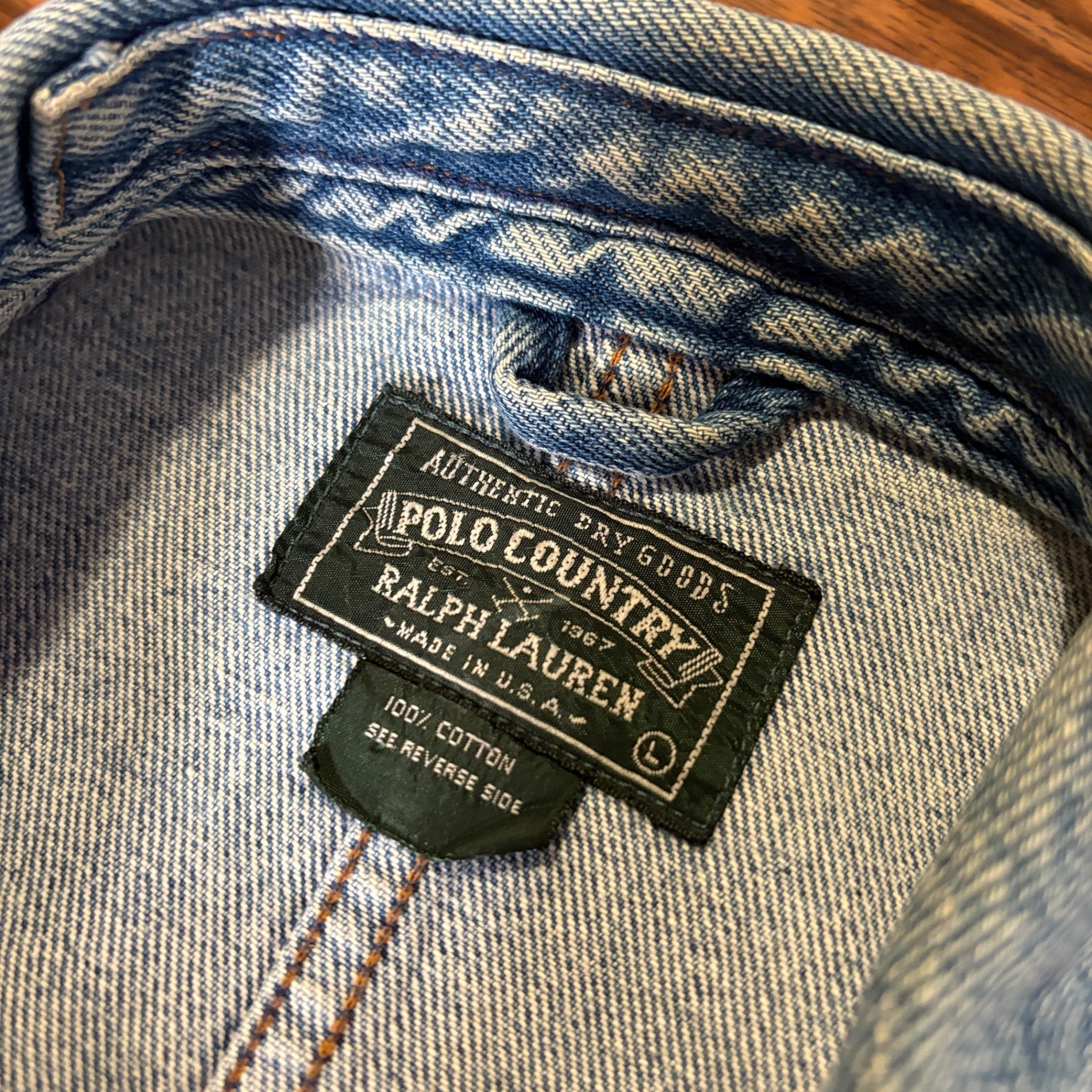 1980s POLO COUNTRY "91-B TYPE" Denim Jacket