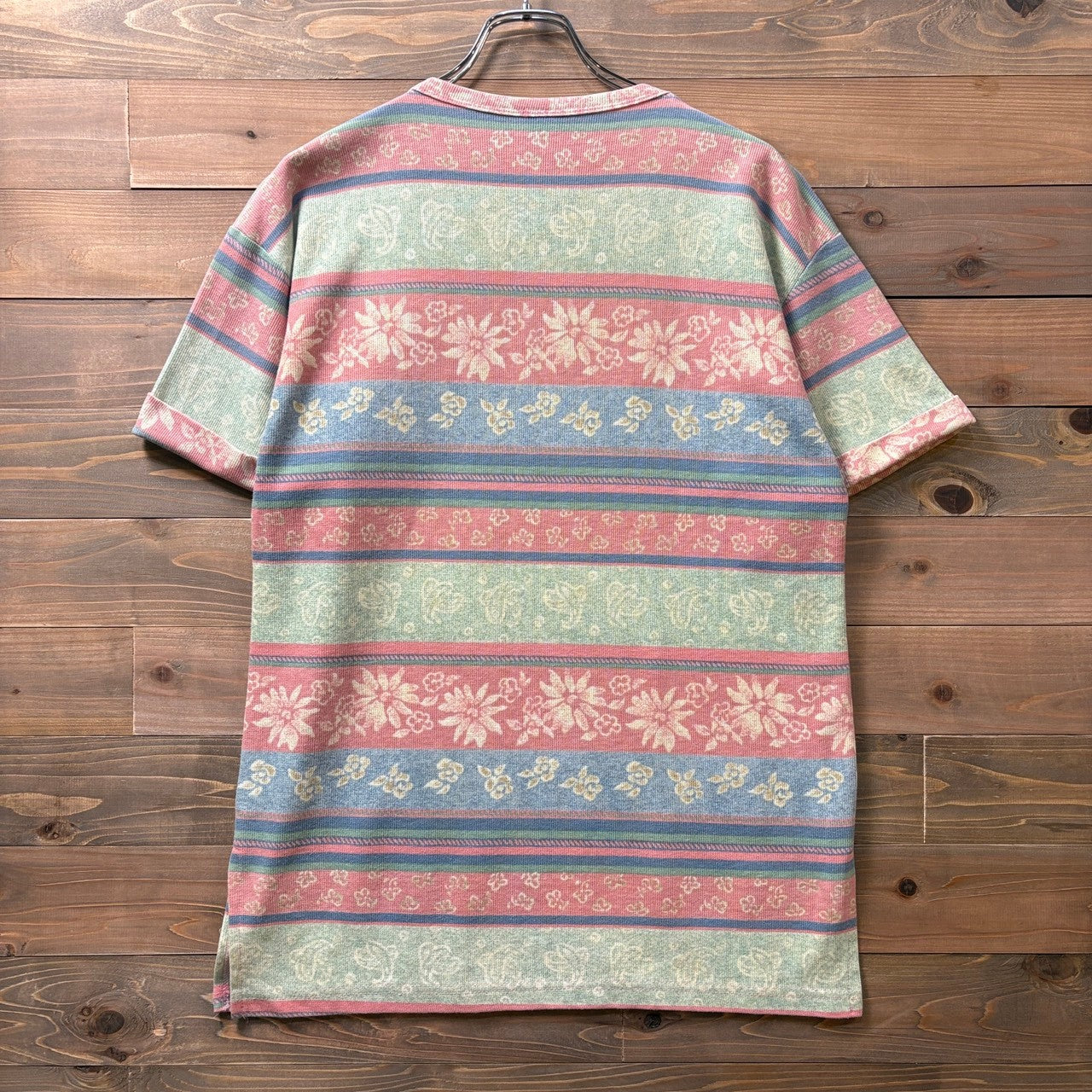 1990s BASIC EDITION "Floral Design" Knit T-Shirt