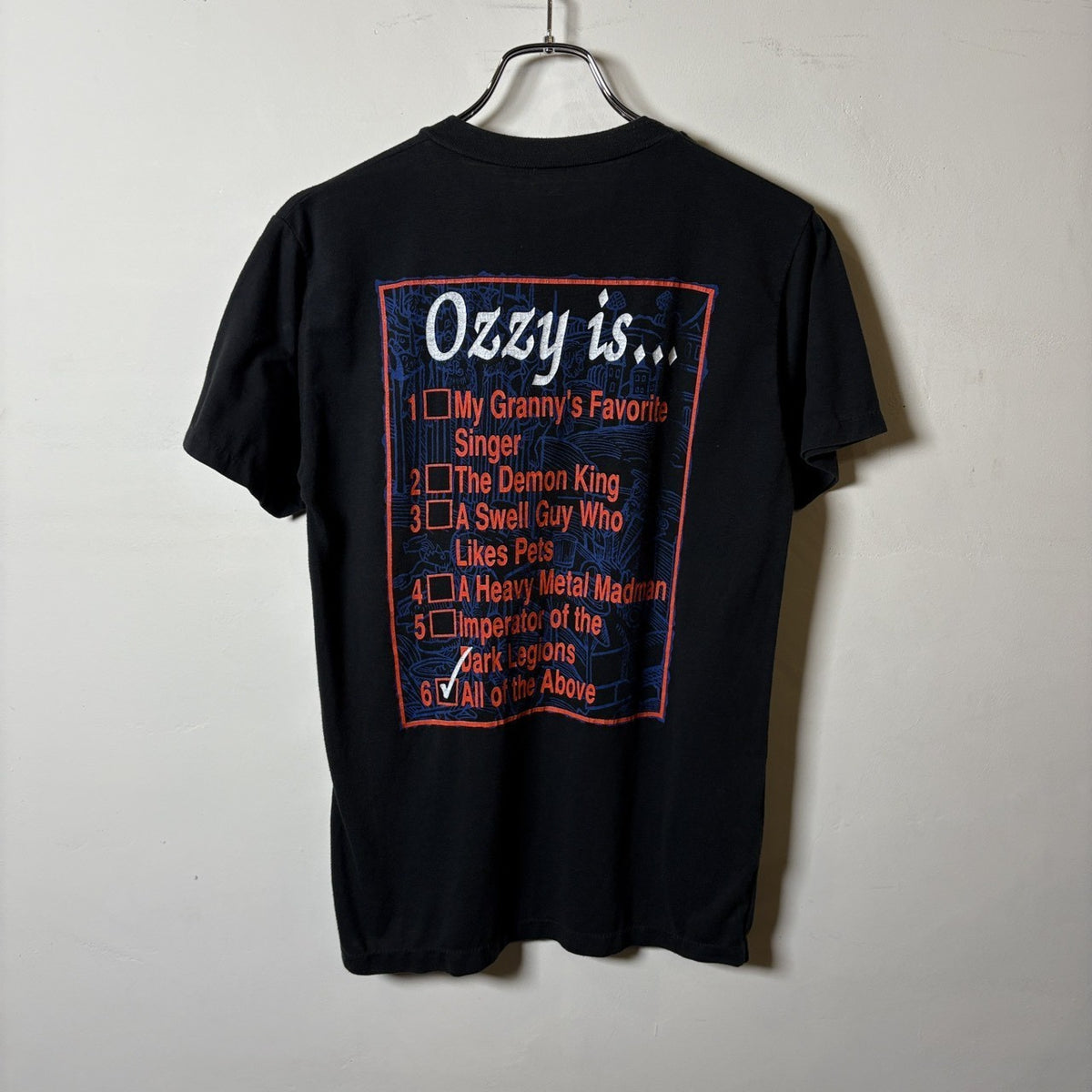 1980s OZZY OSBORNE "No Rest for the Wicked" T-Shirt