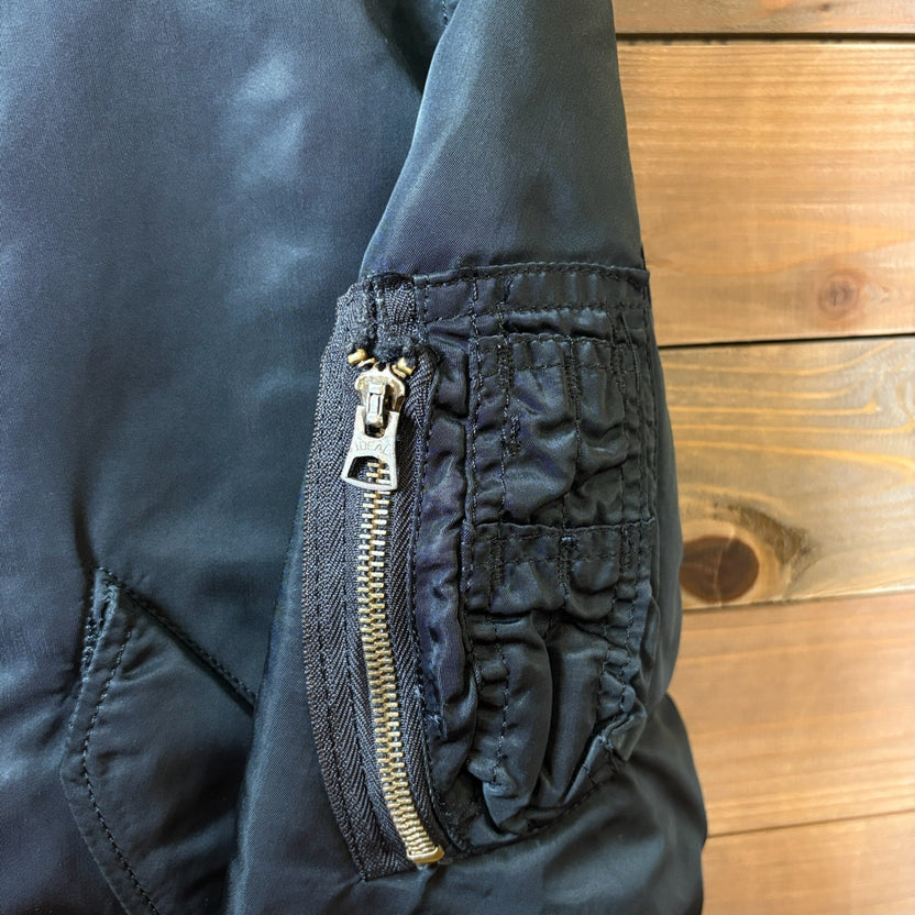 1980s~1990s Alpha Industries "Black" MA-1 Flight Jacket