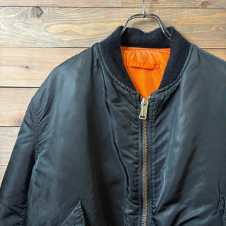 1980s~1990s Alpha Industries "Black" MA-1 Flight Jacket