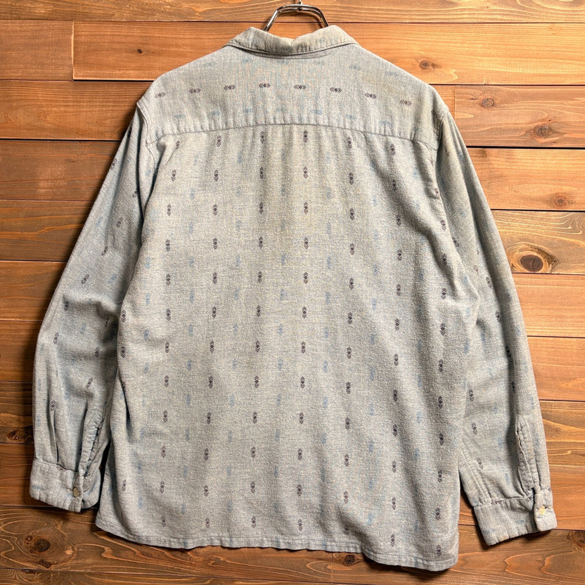 1960s Pilgrim "All-Over Pattern" Printed Flannel Shirt