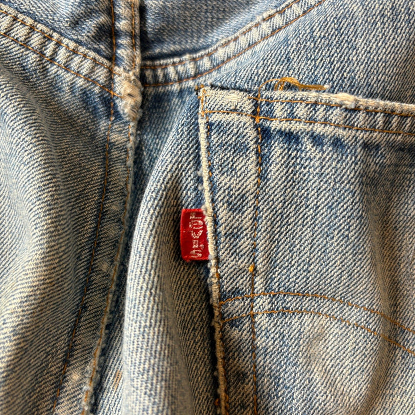 1970s Levi's 501 "66 Single" Damaged Denim Pant