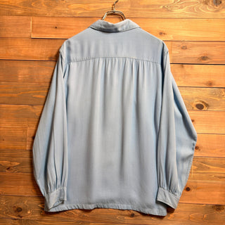 1940s ARROW "Light Blue" Rayon Gabardine Shirt