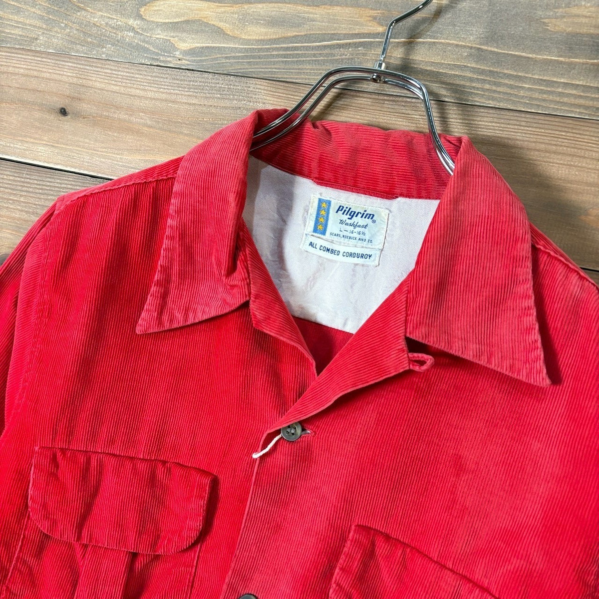 1950s Pilgrim "Corduroy" Open Collar Shirt