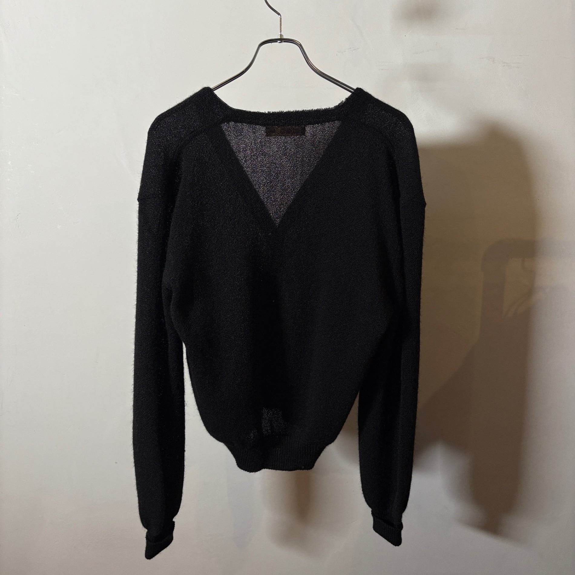 1960s LEMMERMAYER "BLACK" Alpaca Cardigan