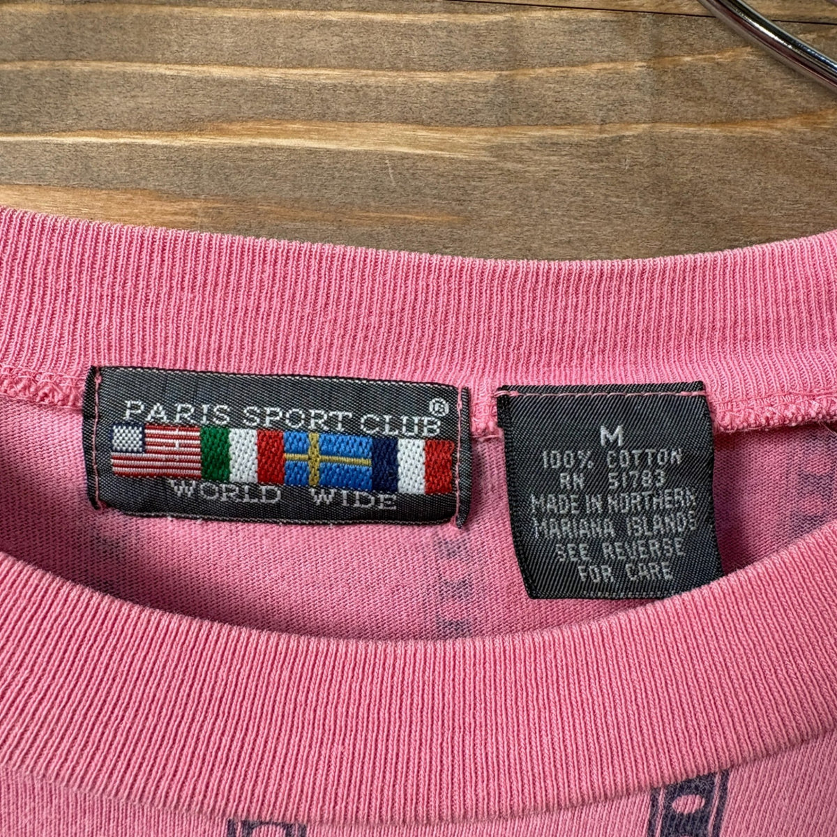 1990s PARIS SPORT CLUB "Stripe" S/S T-Shirt