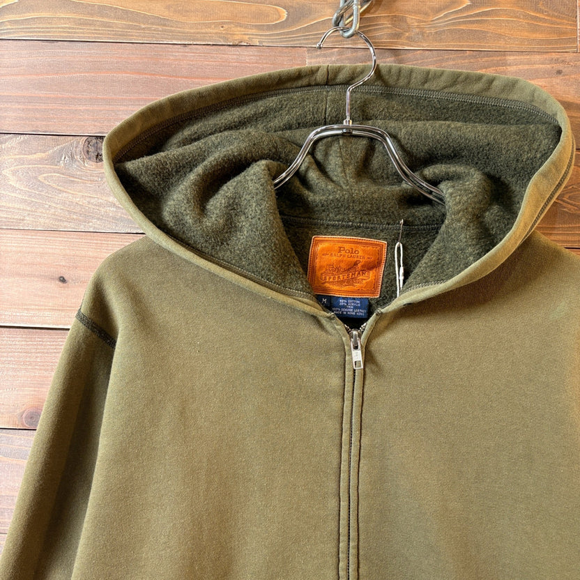1990s Polo Ralph Lauren "SPORTSMAN" Zip-Up Hoodie