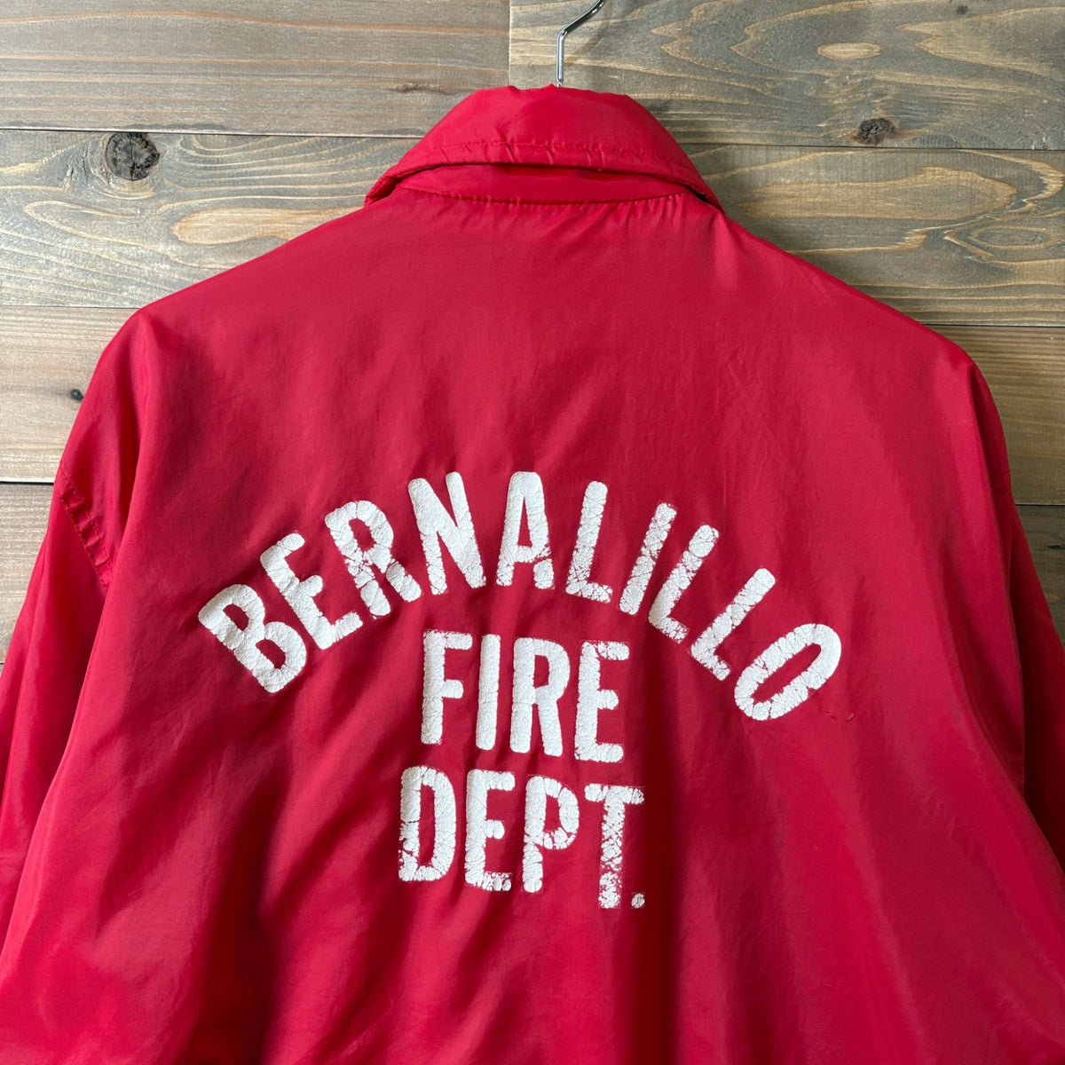1970s~1980s Pla-Jac "BERNALILLO FIRE DEPT." Coach Jacket