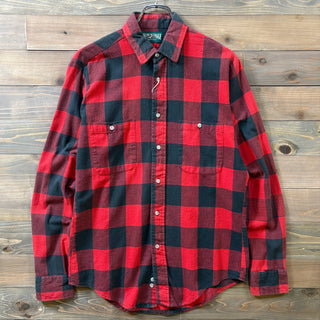 1990s American Eagle Buffalo Check Flannel Shirt