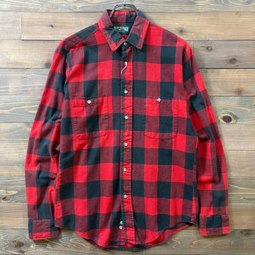 1990s American Eagle Buffalo Check Flannel Shirt