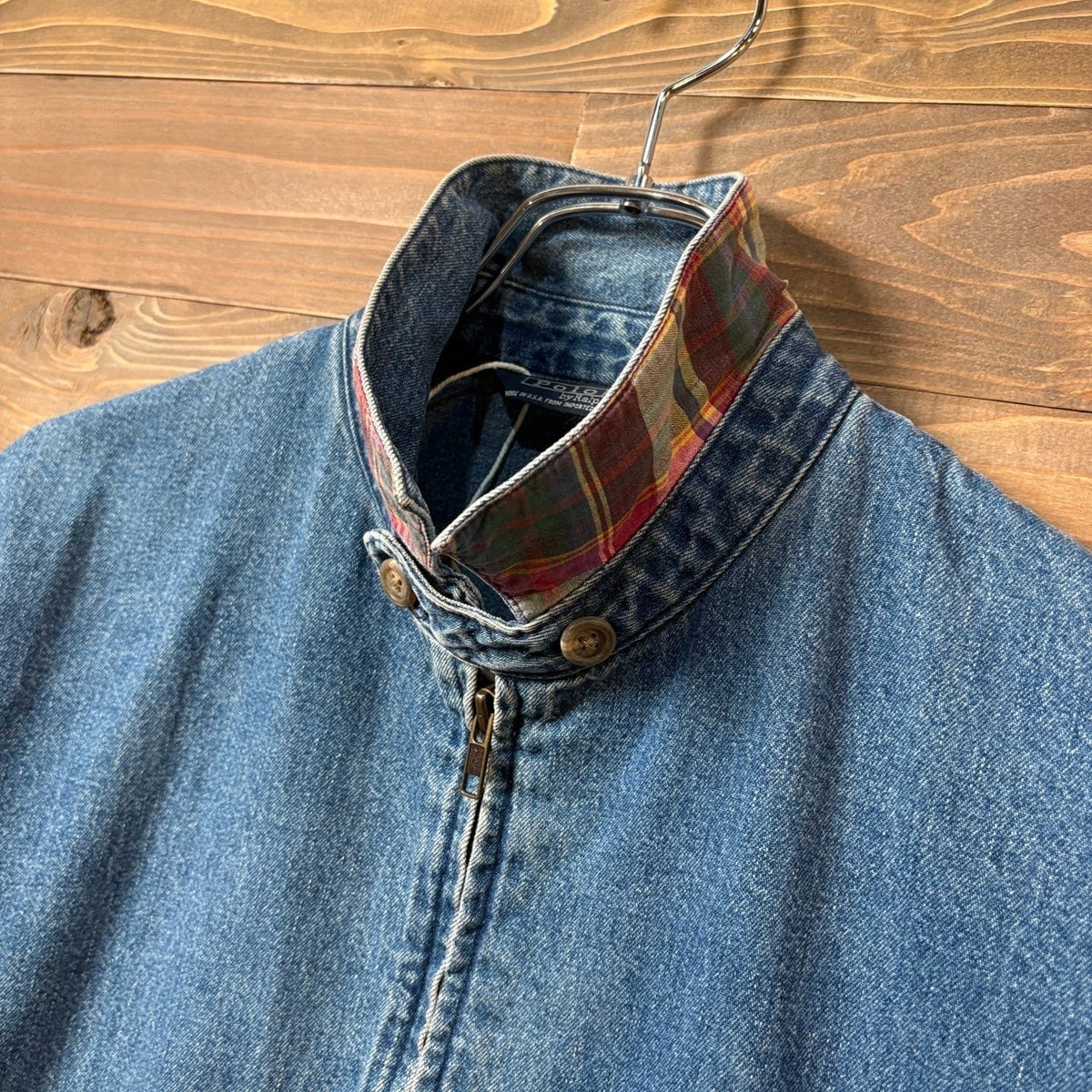 1980s Polo Ralph Lauren "No Pony" Denim Drizzler Jacket
