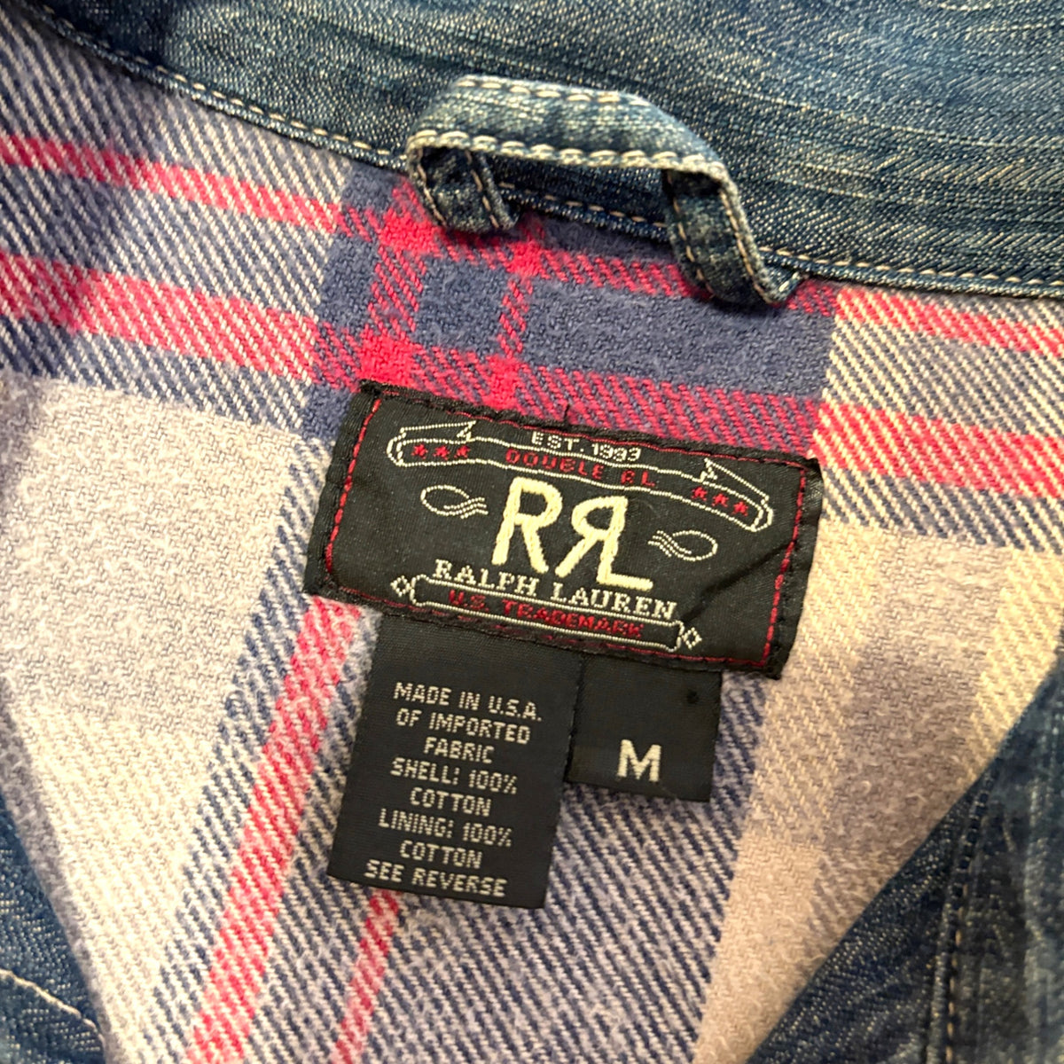 1990s RRL "91-B TYPE" Herringbone Denim Jacket