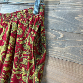 1980s~1990s NATALIE "RAYON" Arabesque Pattern Easy Pant