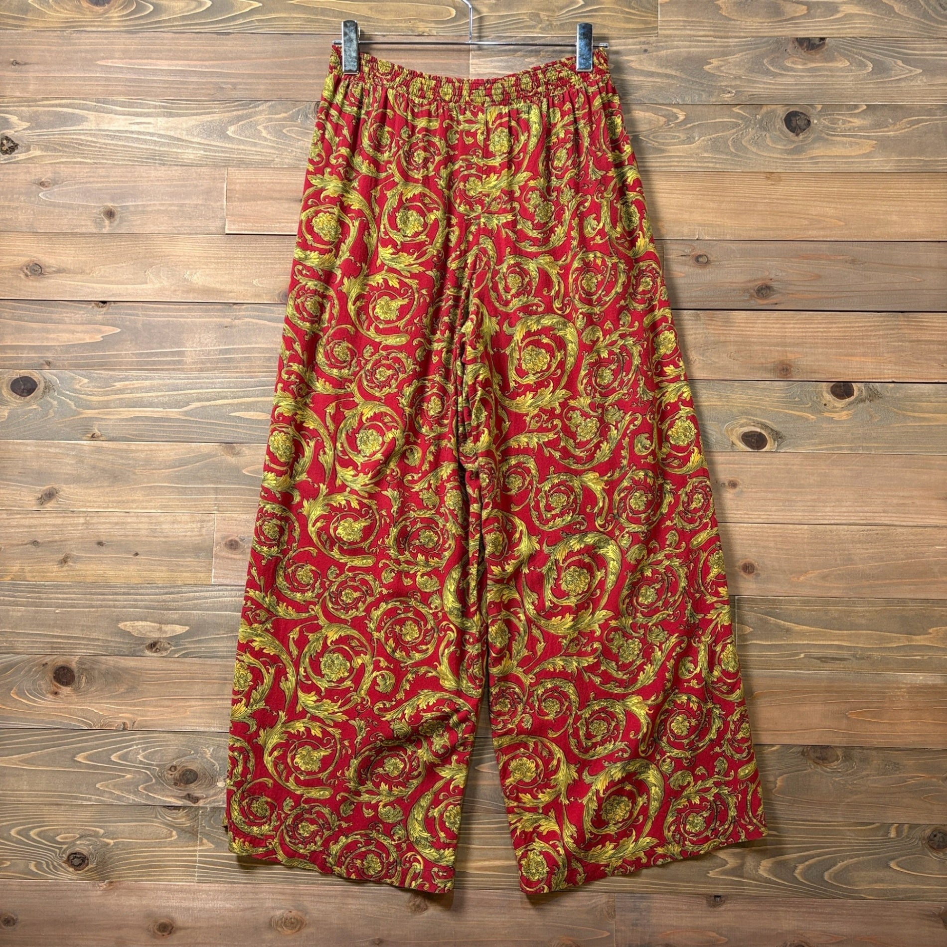 1980s~1990s NATALIE "RAYON" Arabesque Pattern Easy Pant