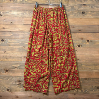 1980s~1990s NATALIE "RAYON" Arabesque Pattern Easy Pant