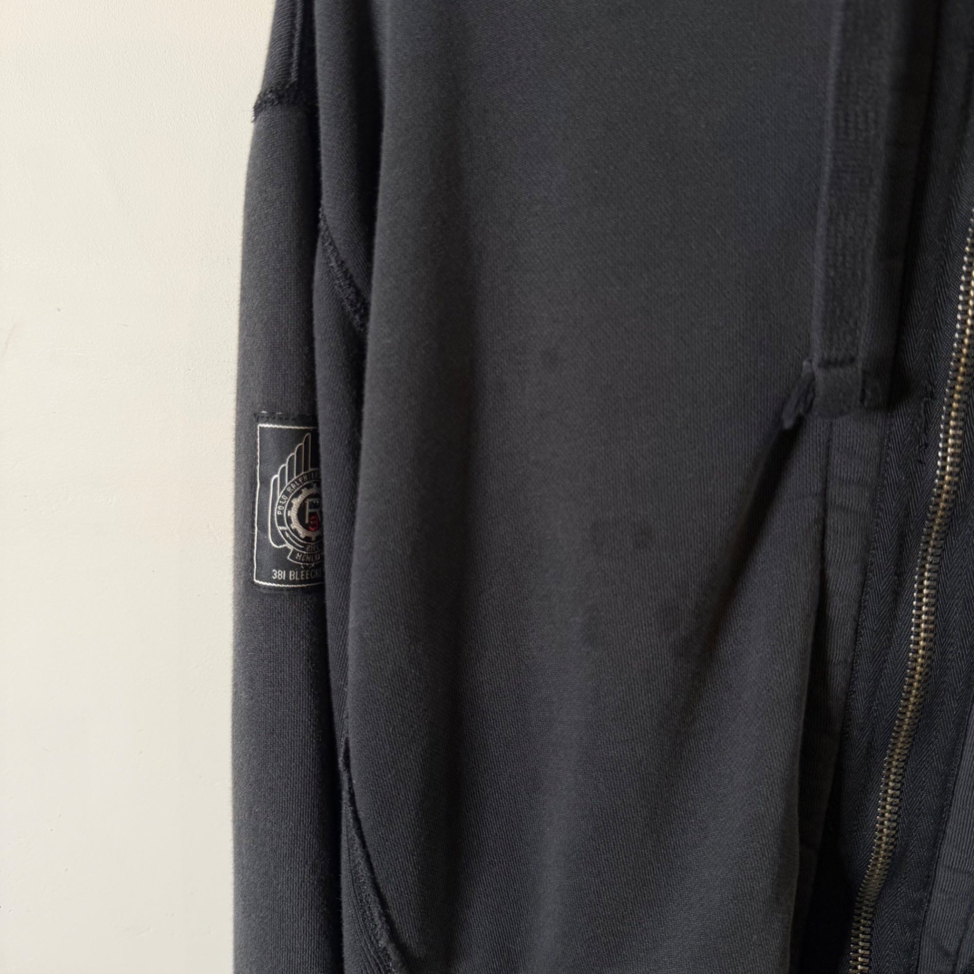 2000s Polo Ralph Lauren "BLACK" Double Face Zip-Up Hoodie