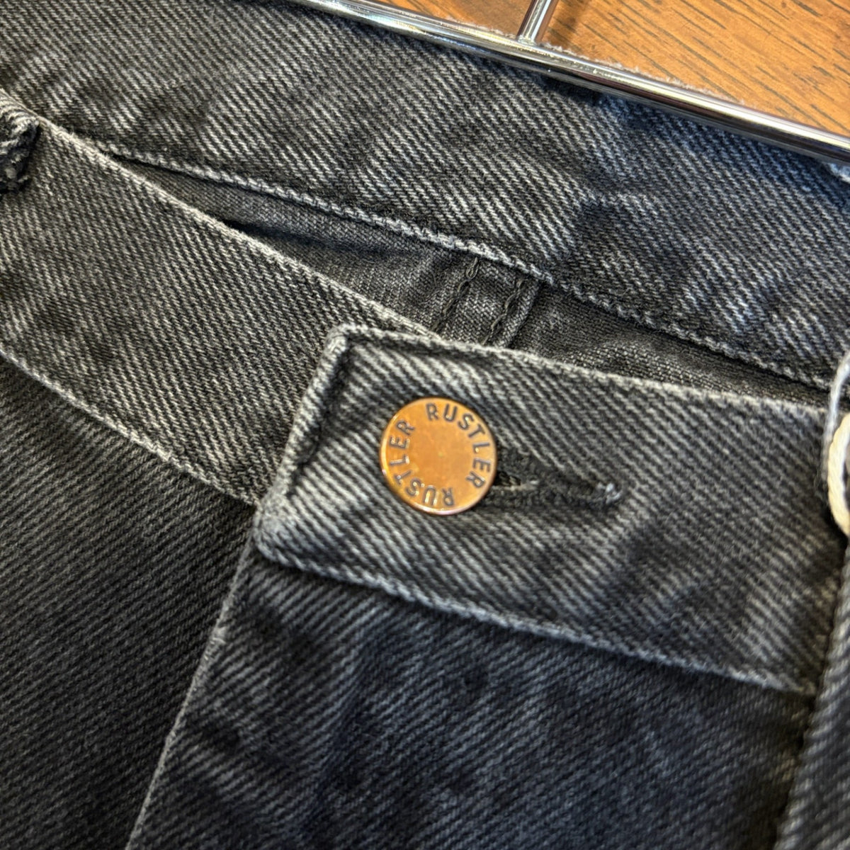 Wrangler Rustler Black Denim Pants