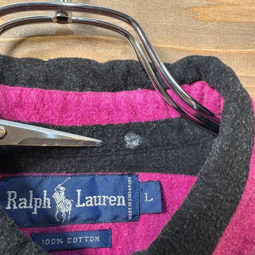 1990s Ralph Lauren Printed Flannel L/S Multicolor Shirt