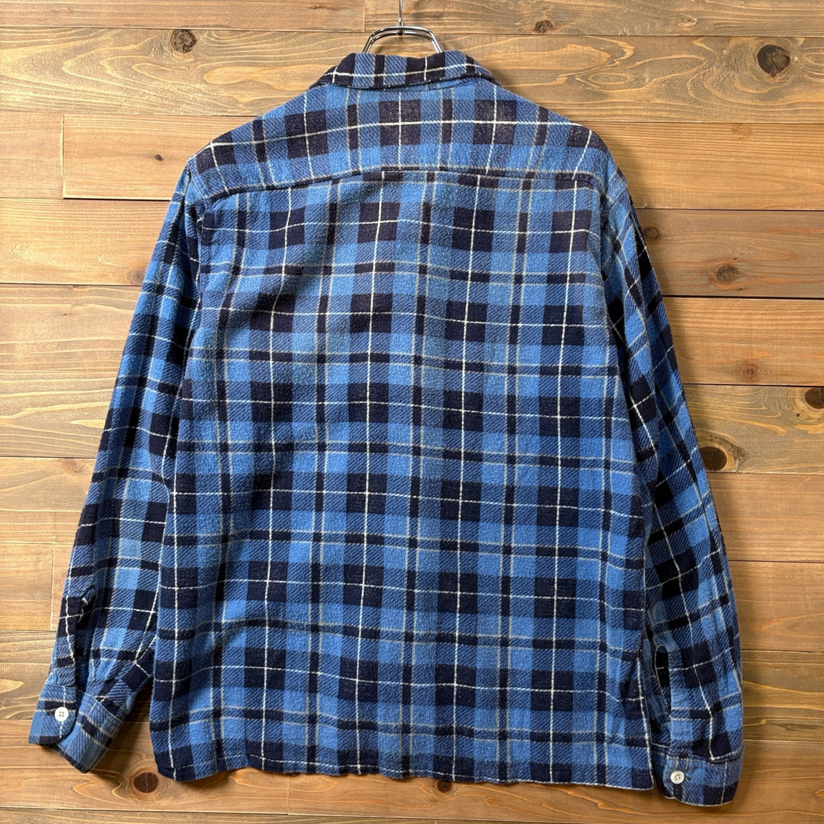 1950s Penney's "Blue" Printed Flannel Shirt
