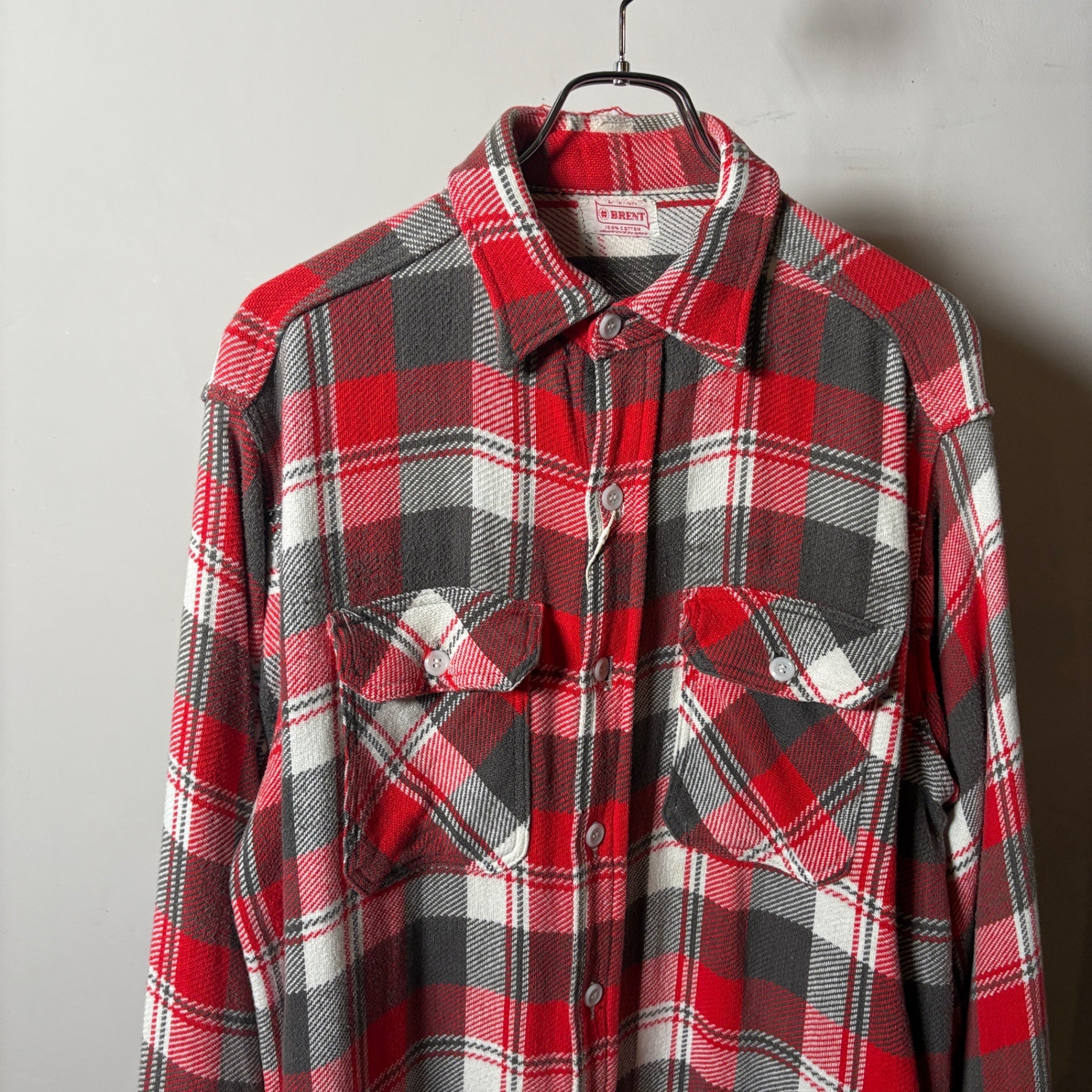 1950s Brent "With a Gusset" Heavy Flannel Shirt
