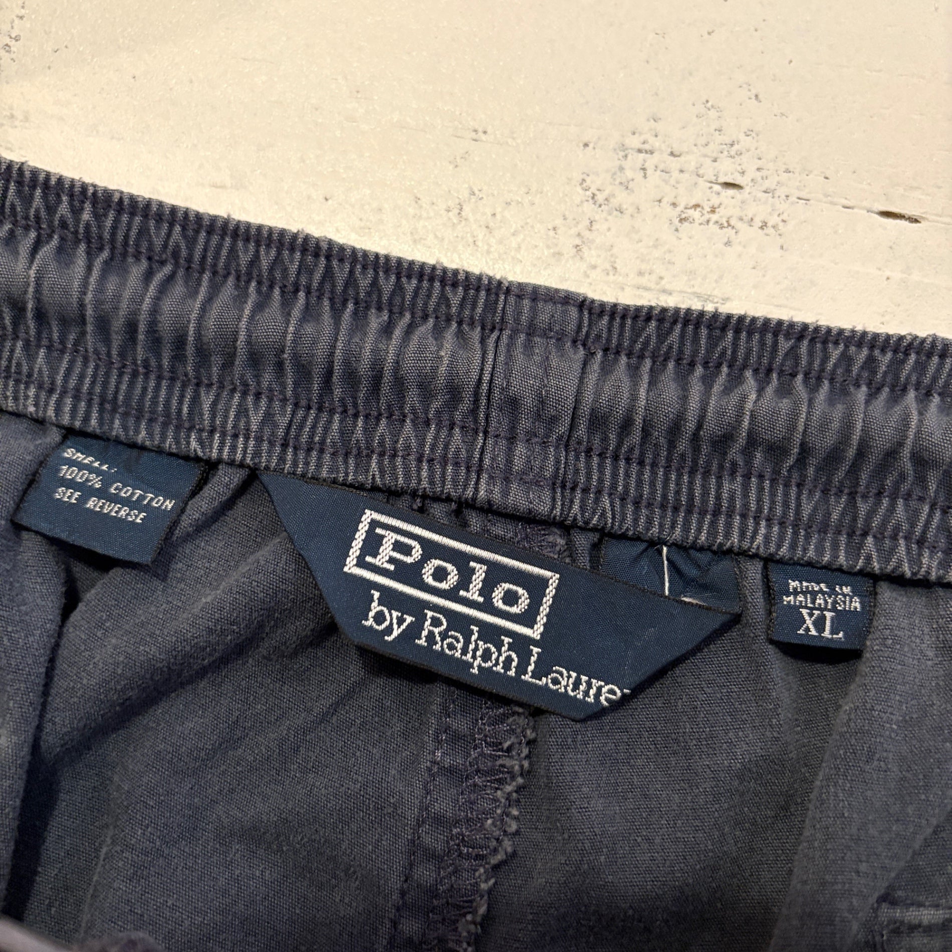1990s Polo Ralph Lauren "Fade Navy" Easy Shorts