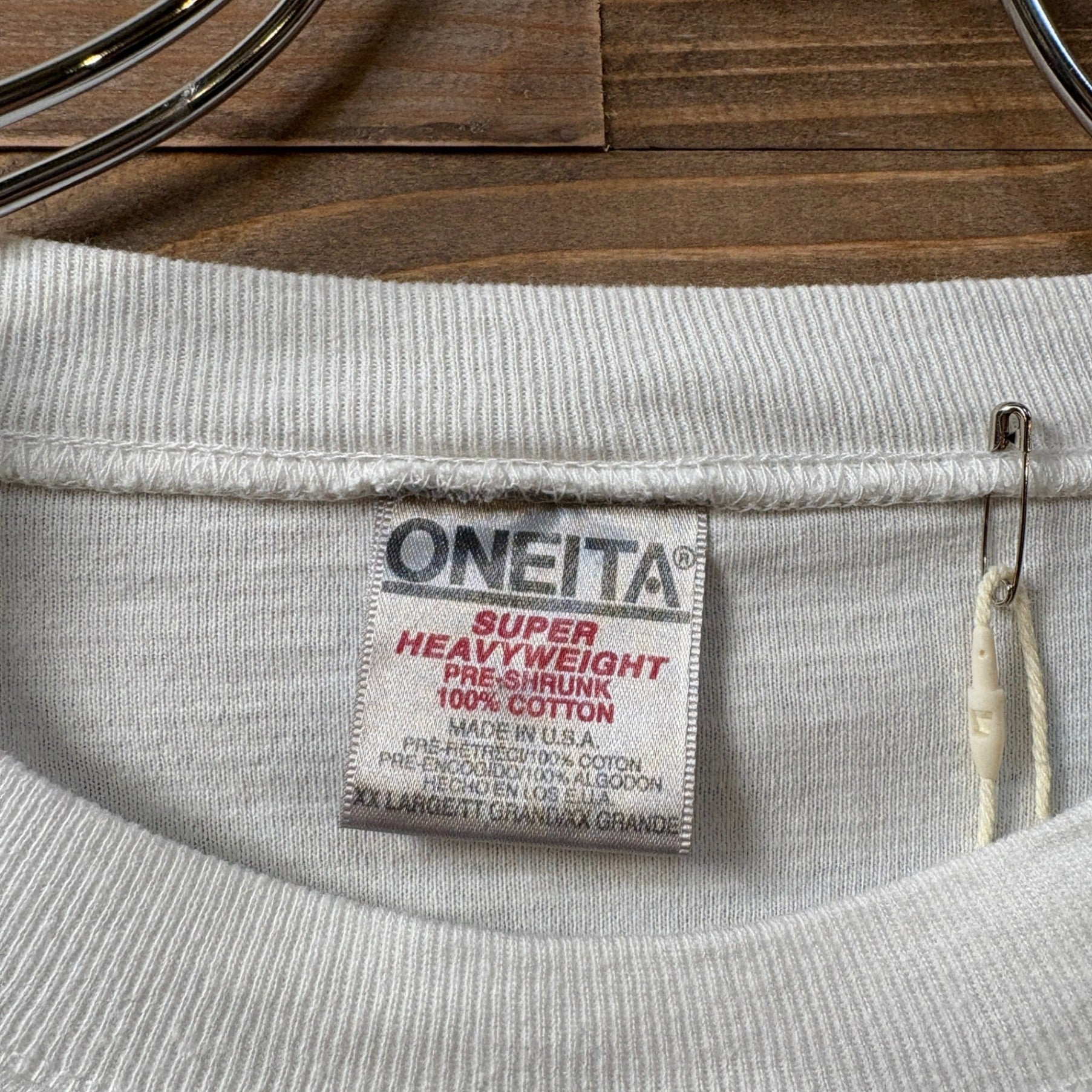 1990s ONEITA "Border" S/S Blank TEE