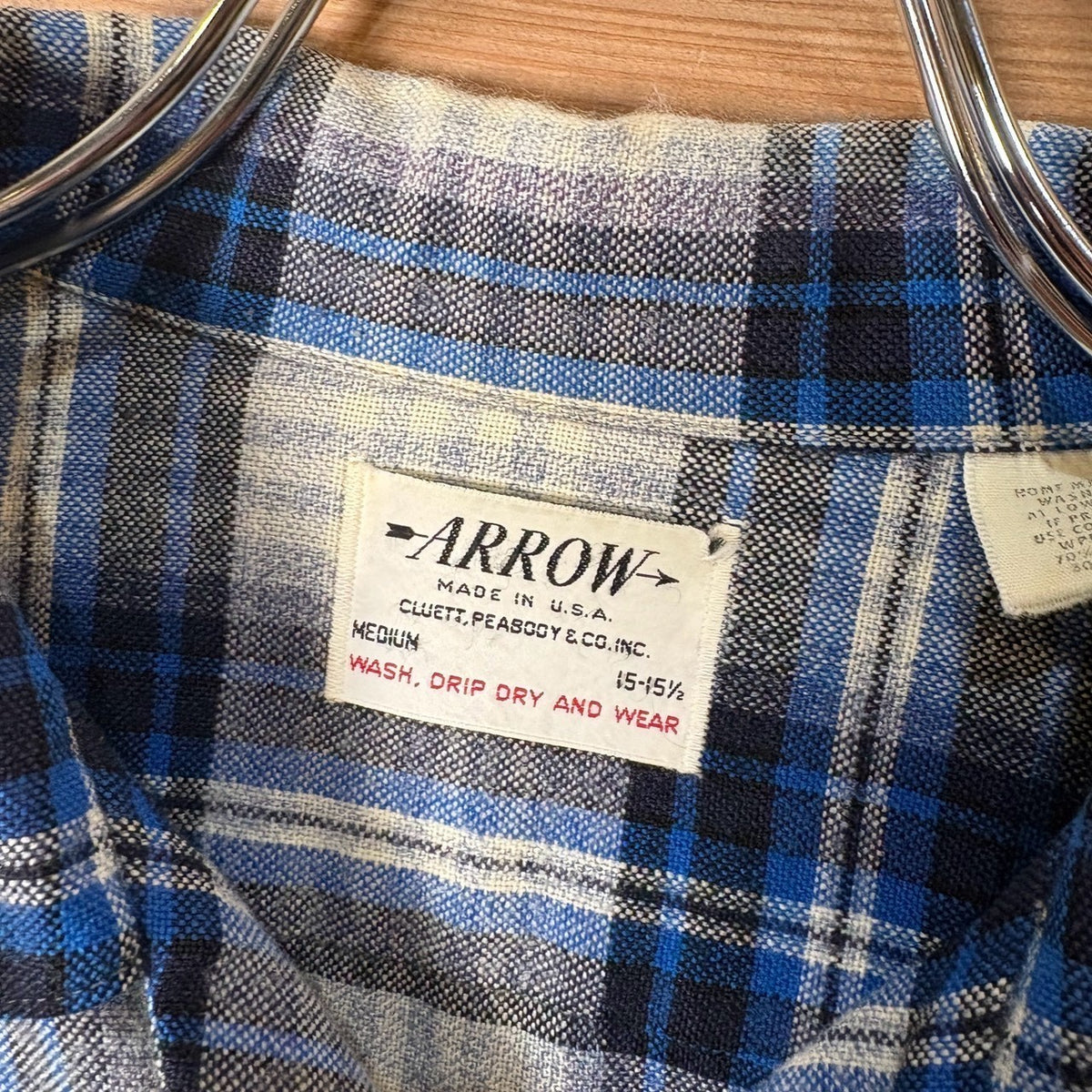 1960s Arrow "Wool Acrylic" Flannel Shirt