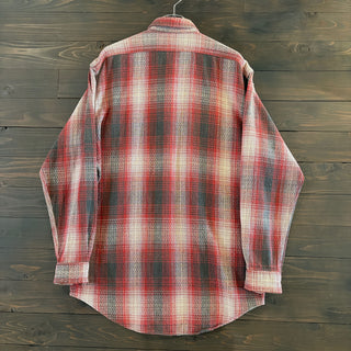 1990s RRL "Cotton Pile" Ombre Plaid Shirt