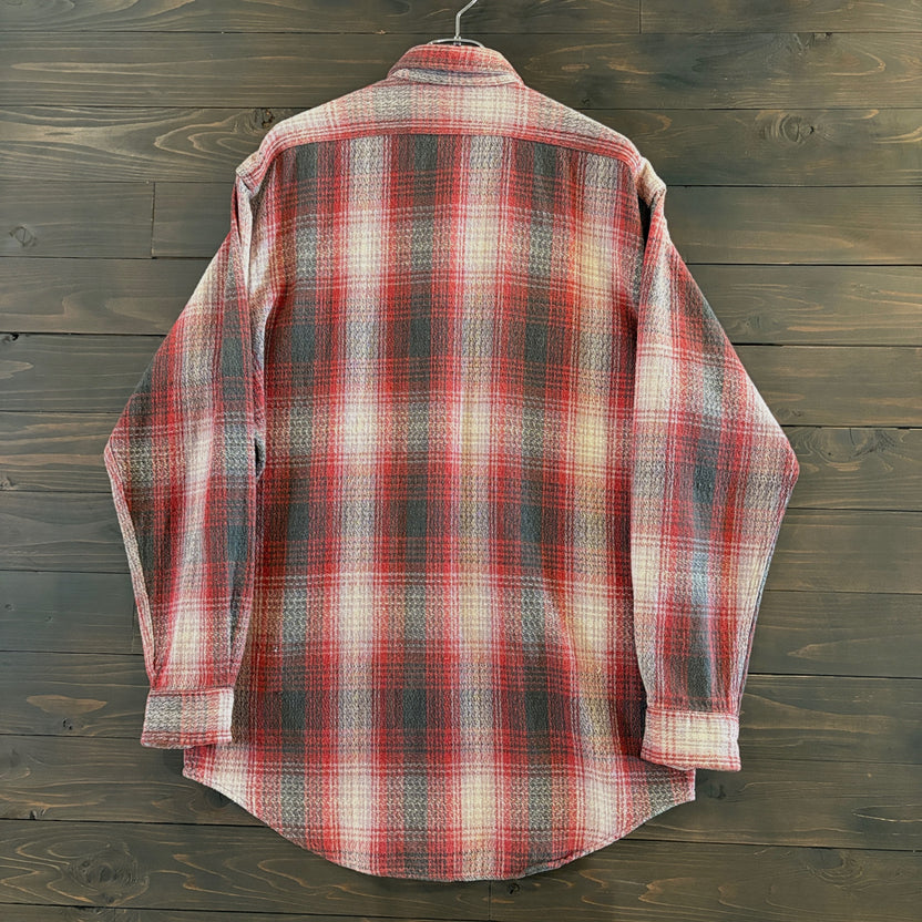 1990s RRL "Cotton Pile" Ombre Plaid Shirt
