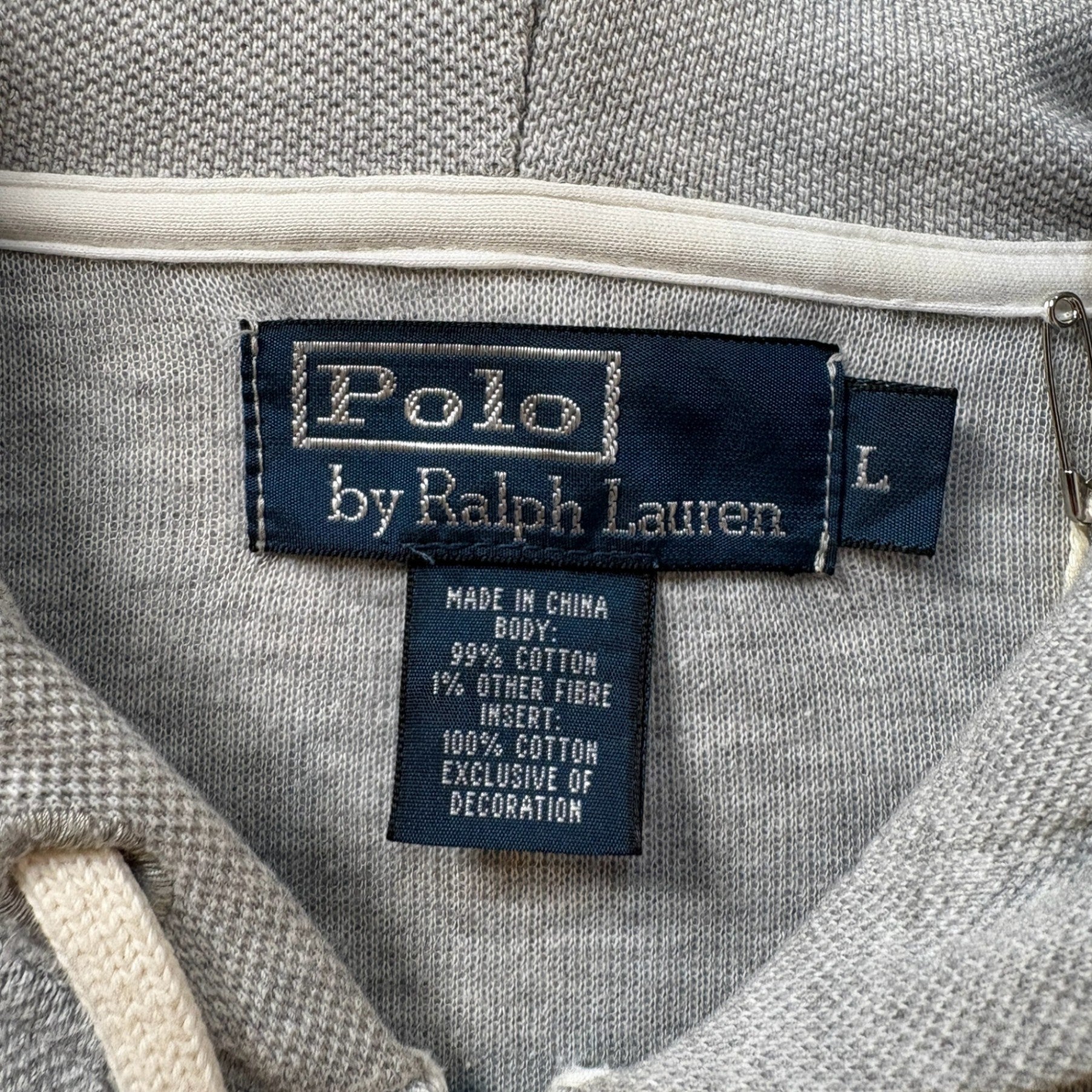 2000s Polo Ralph Lauren "Pique" Slash Pocket Zip-Up Hoodie