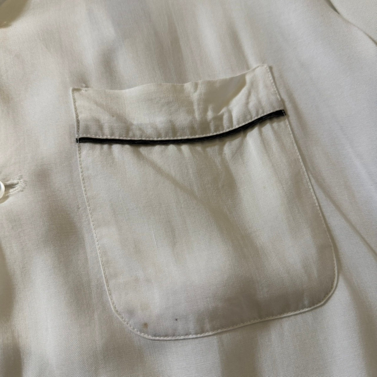 1960s Hilton "BLACK×WHITE" Bowling Shirt