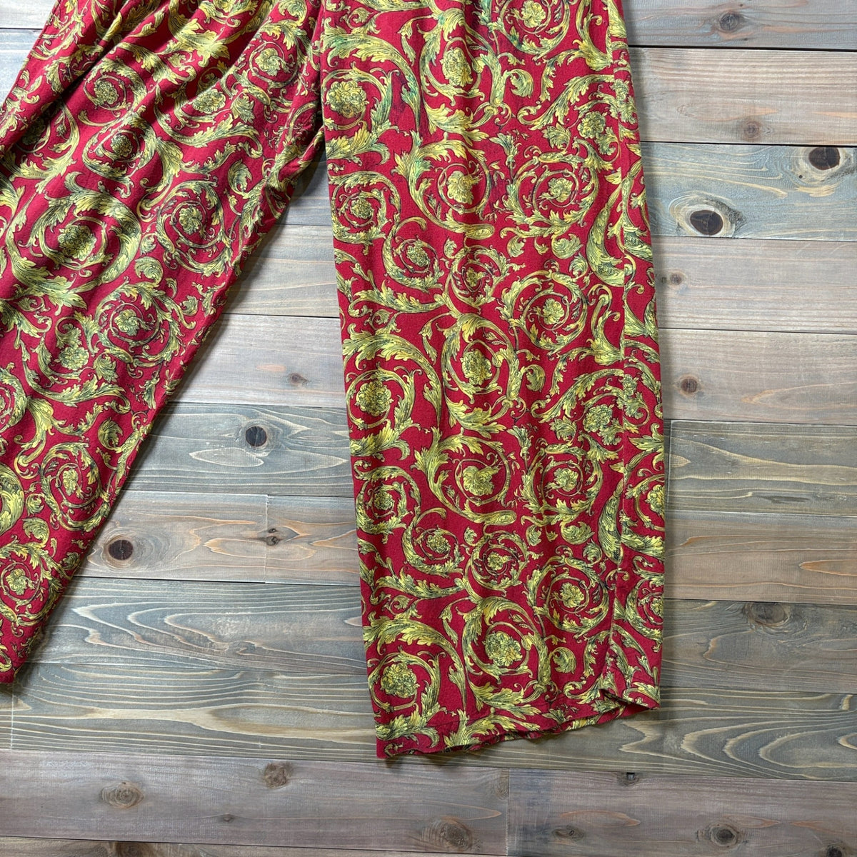 1980s~1990s NATALIE "RAYON" Arabesque Pattern Easy Pant