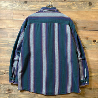 1990s Van Heusen ”Herringbone Stripe” Flannel Shirt